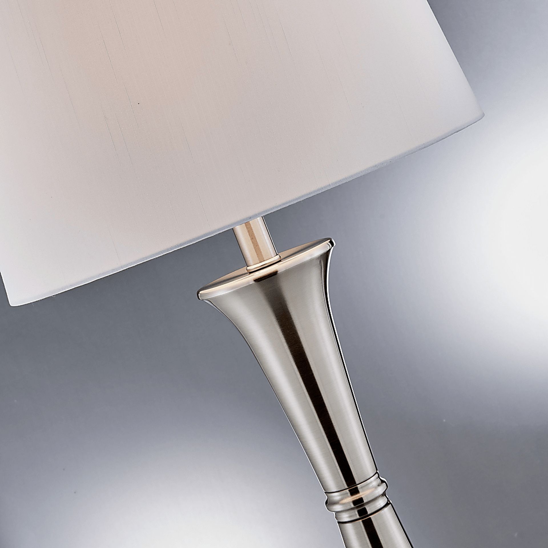 Fieldcrest Point Nickel Table Lamps, Set of 2 - Image 4