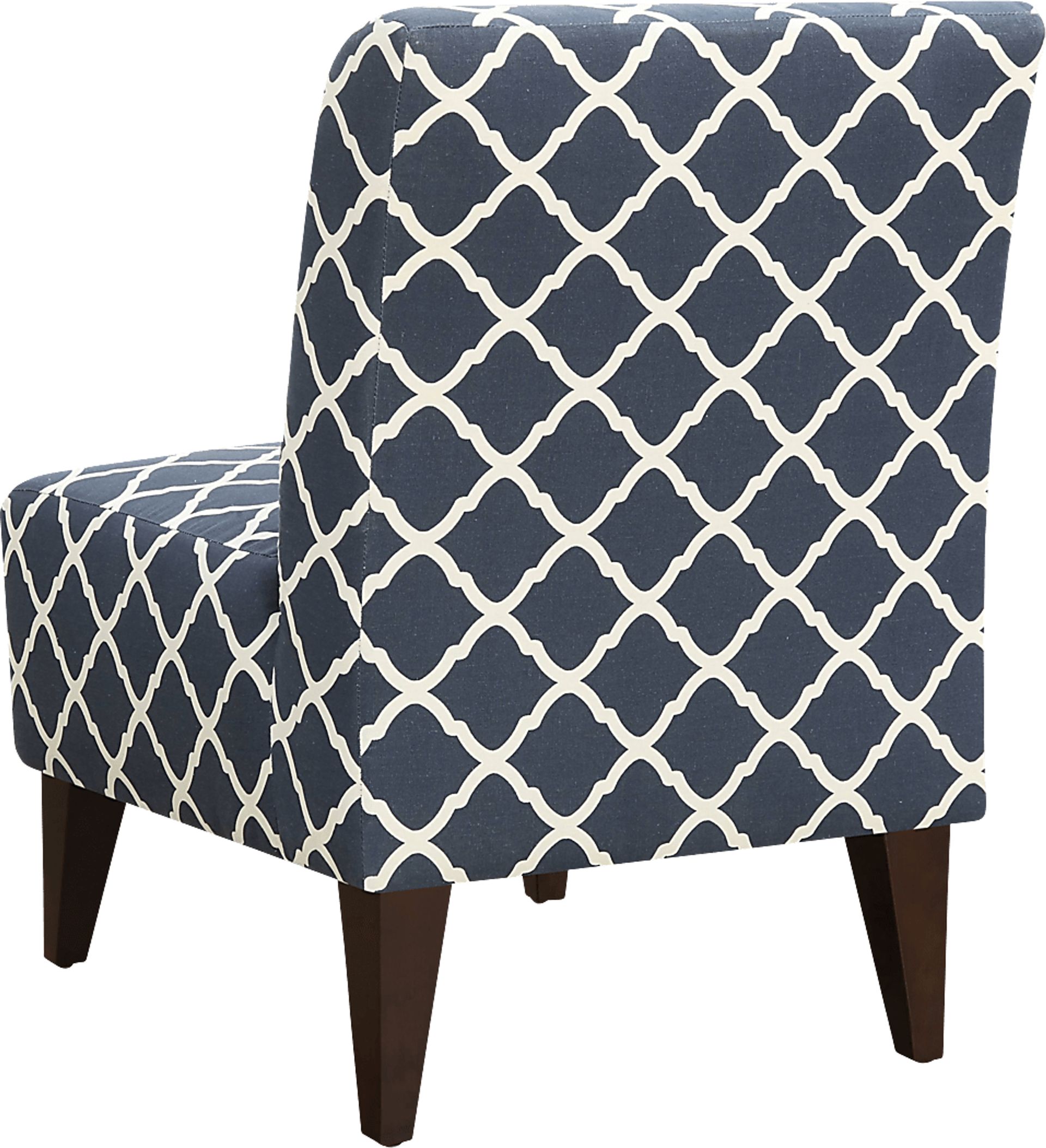 Fielden I Blue Pattern Accent Chair - Image 4
