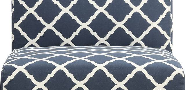 Fielden I Blue Pattern Accent Chair - Thumbnail - Image 5
