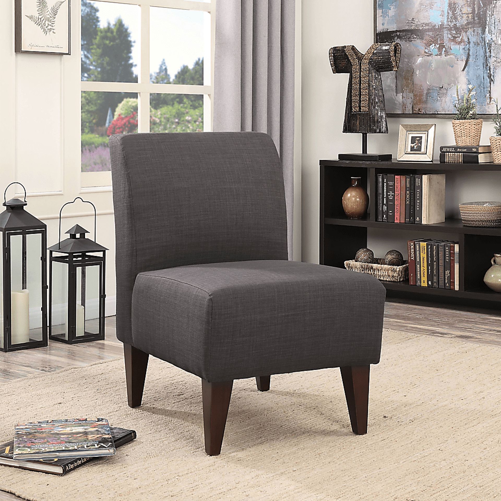 Fielden I Charcoal Accent Chair - Image 2