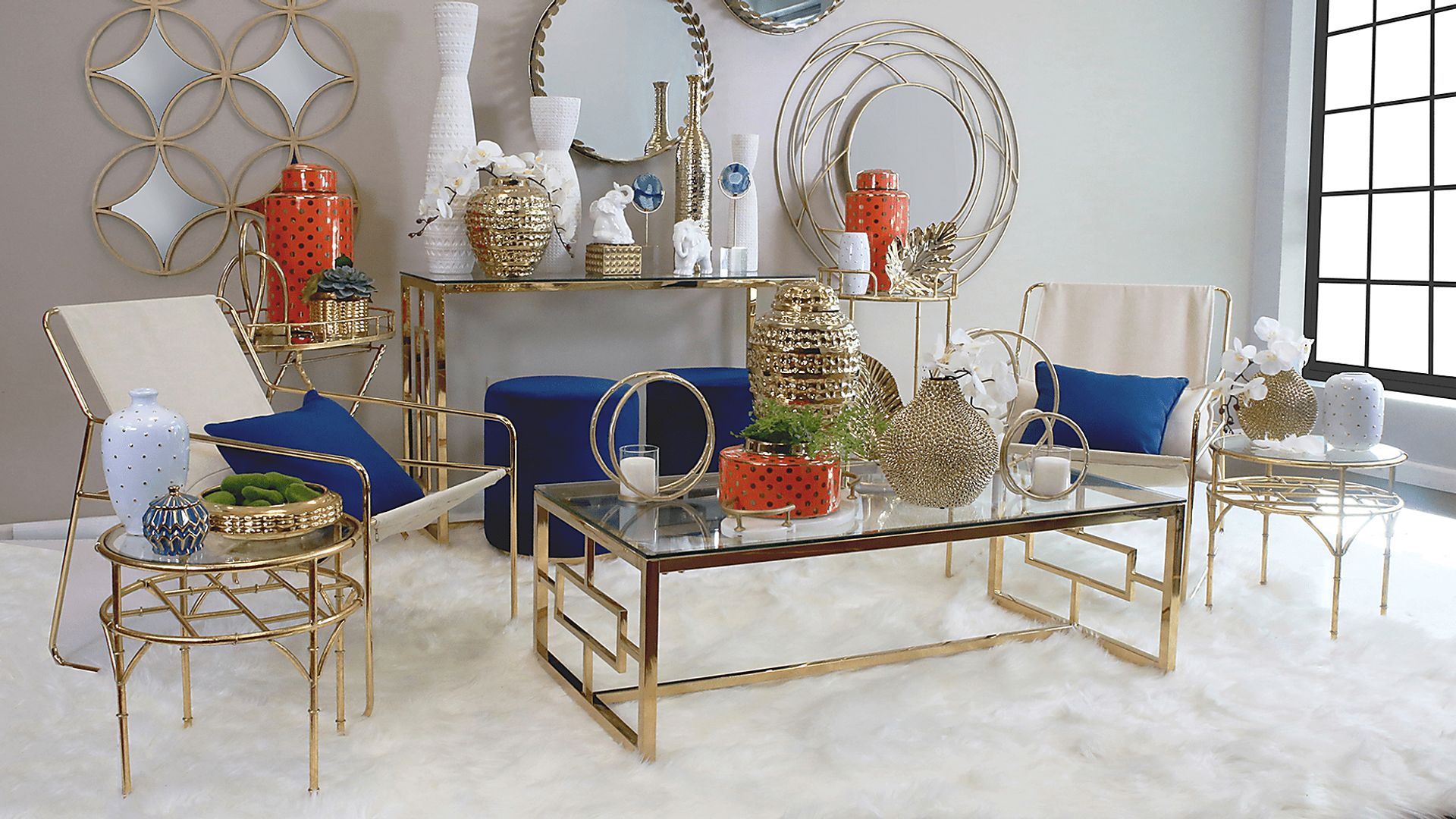 Fieldspar Gold Set of 2 Accent Tables - Image 2