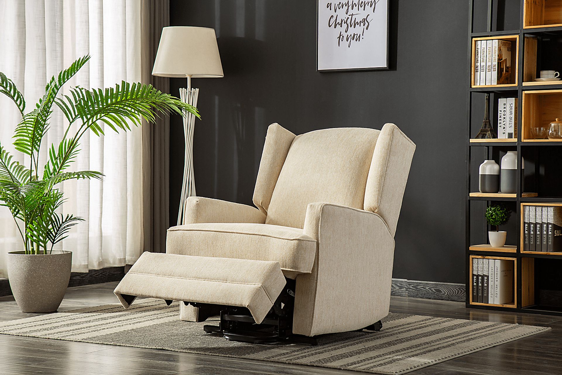Fieldston Beige Power Recliner - Image 11