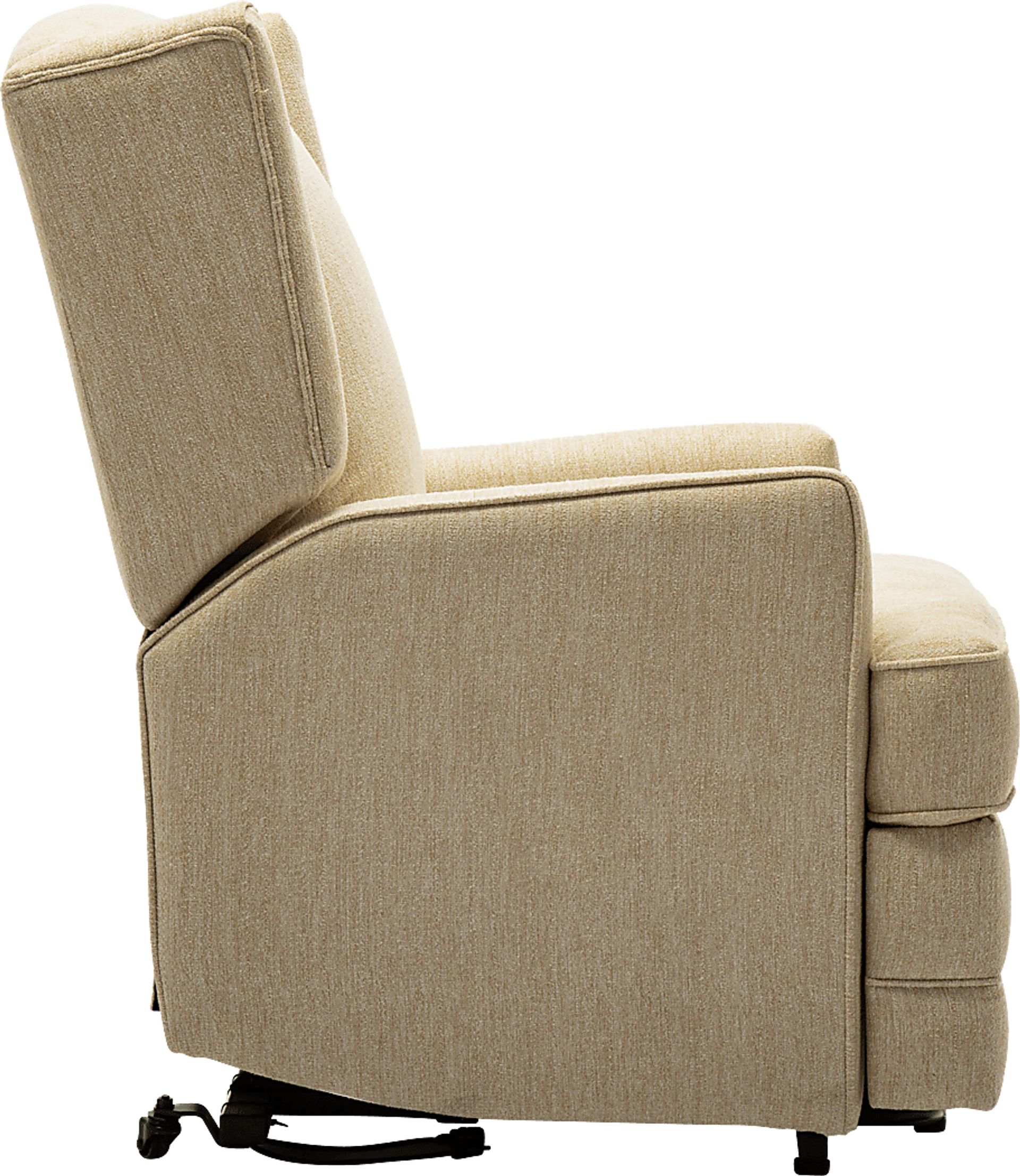 Fieldston Beige Power Recliner - Image 7