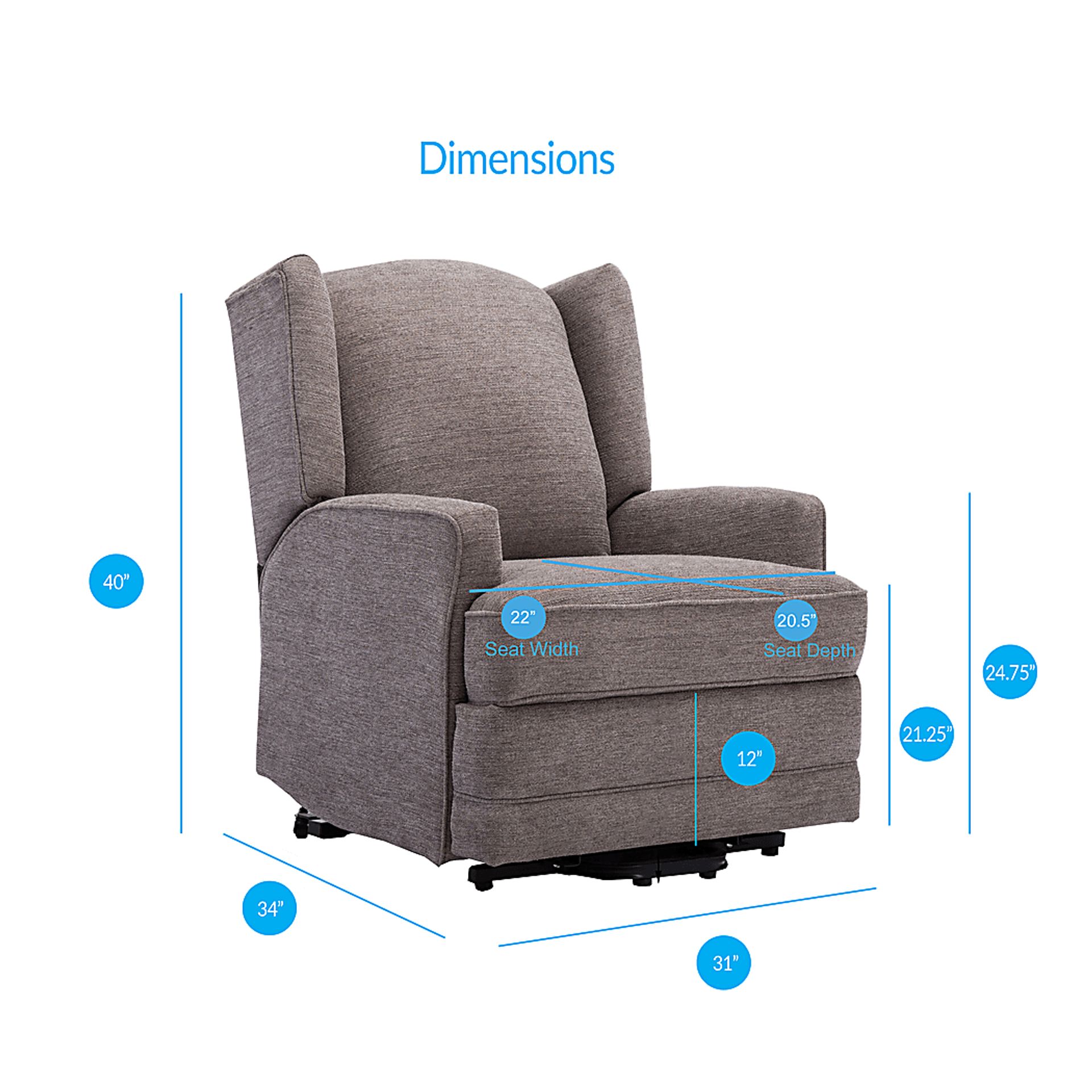 Fieldston Gray Power Recliner - Image 15