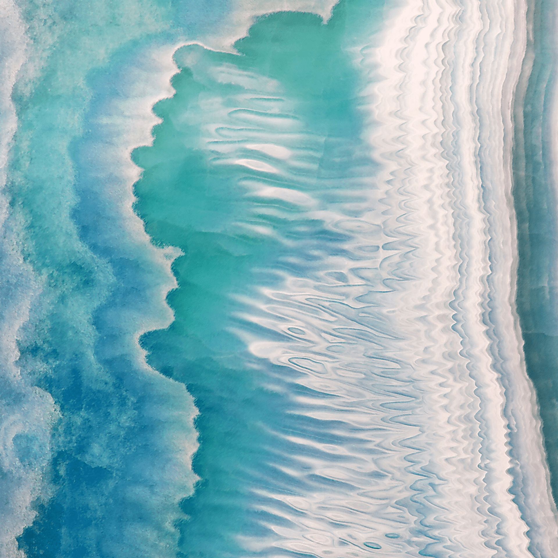 Fierce Tides Blue Artwork - Image 1