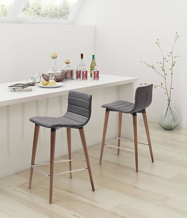 Fifer Gray Counter Height Stool, Set of 2 - Thumbnail - Image 5