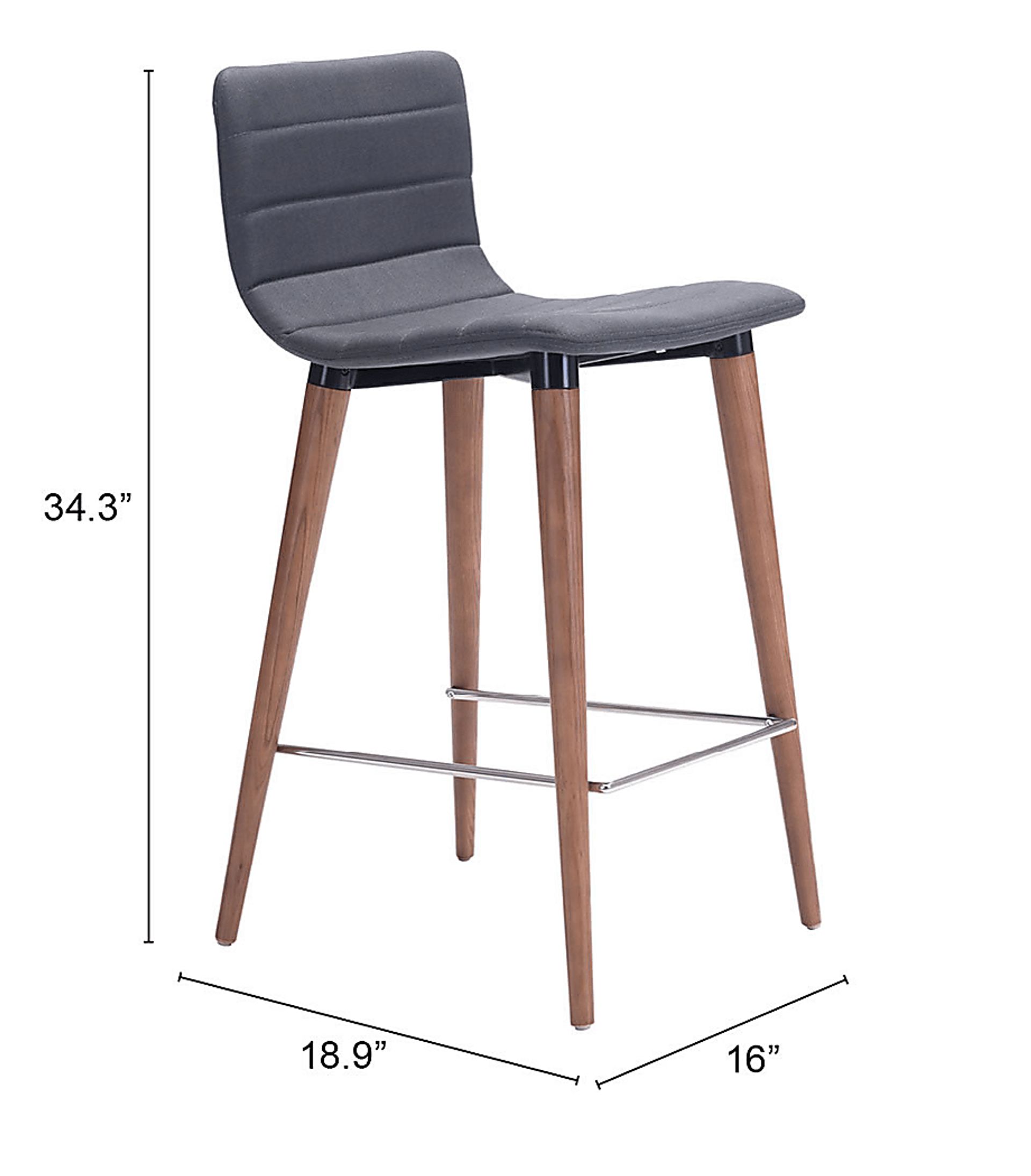 Fifer Gray Counter Height Stool, Set of 2 - Image 6