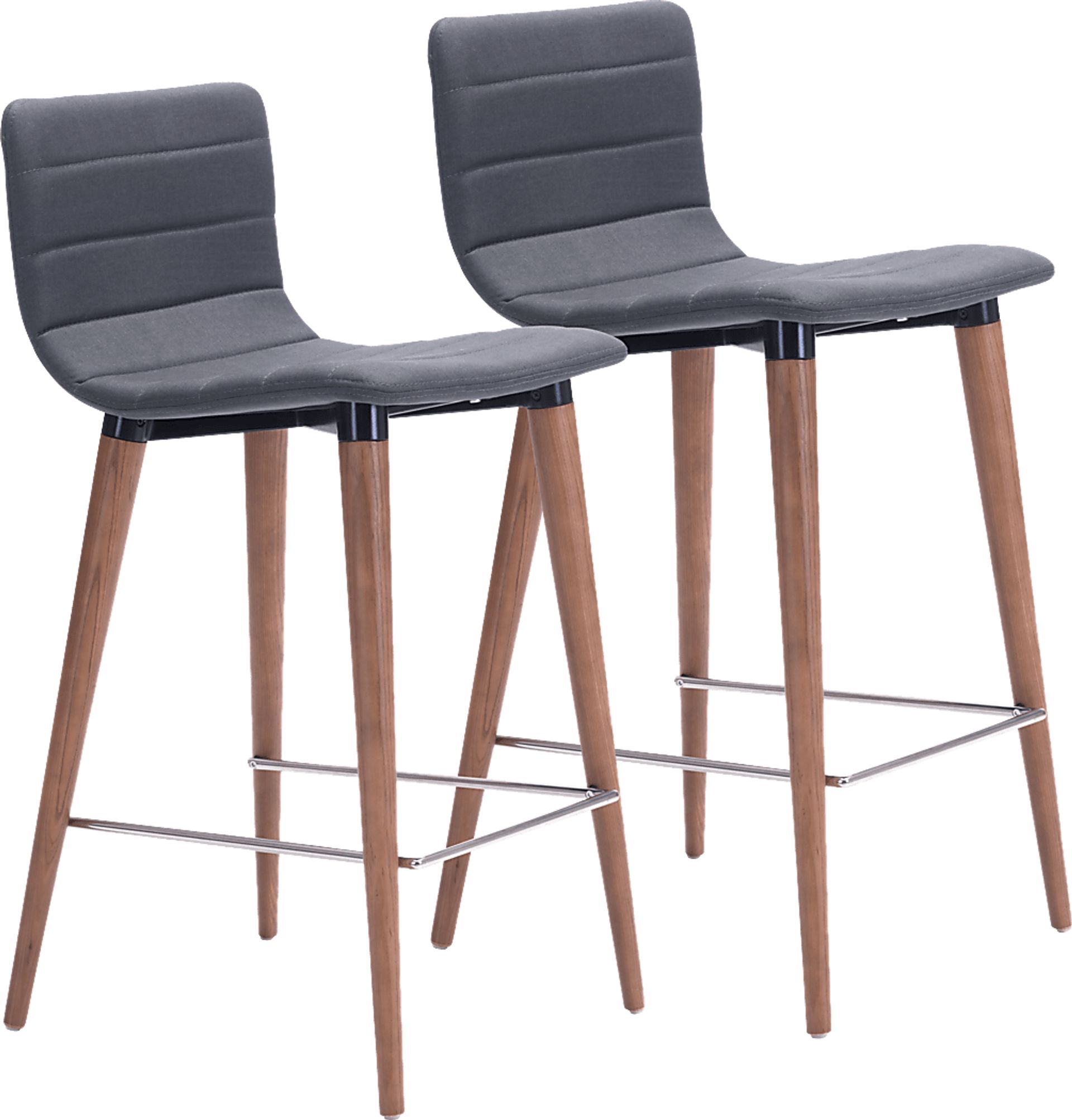 Fifer Gray Counter Height Stool, Set of 2 - Image 1