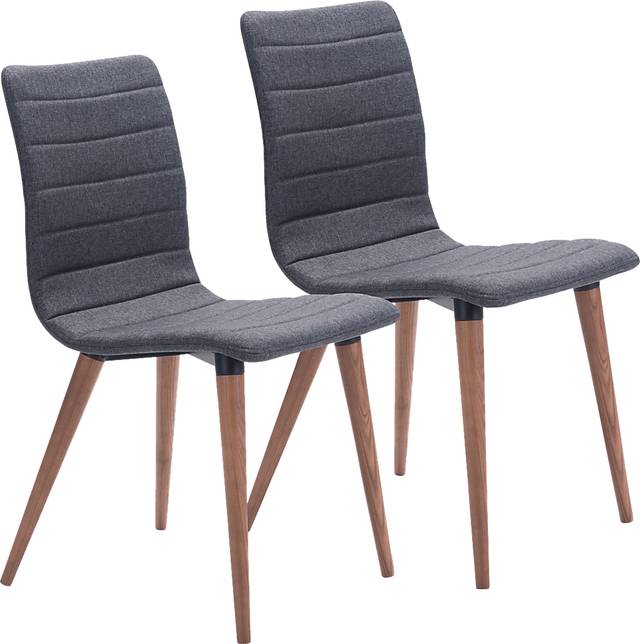 Fifer Gray Side Chair, Set of 2 - Thumbnail - Image 1