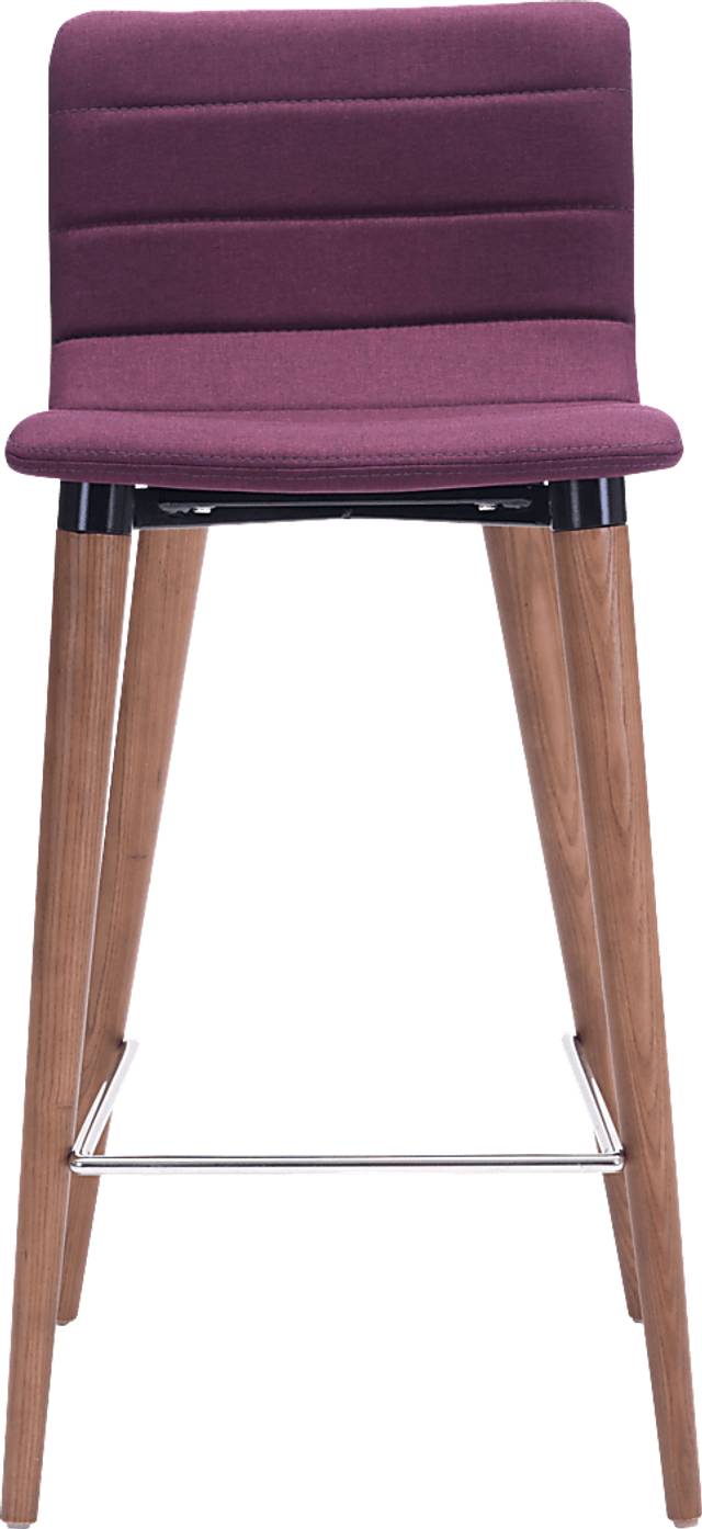 Fifer Purple Counter Height Stool, Set of 2 - Thumbnail - Image 3