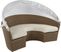 Palisades Brown Outdoor Daybed with Natural Cushions