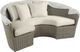 Palisades Gray Outdoor Daybed with Natural Cushions
