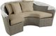 Palisades Gray Outdoor Daybed with Heather Beige Cushions