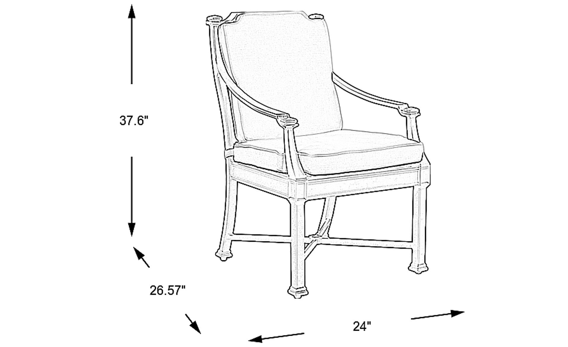 Dimension Image. Please refer to the Dimension Tab on this page for dimension details.