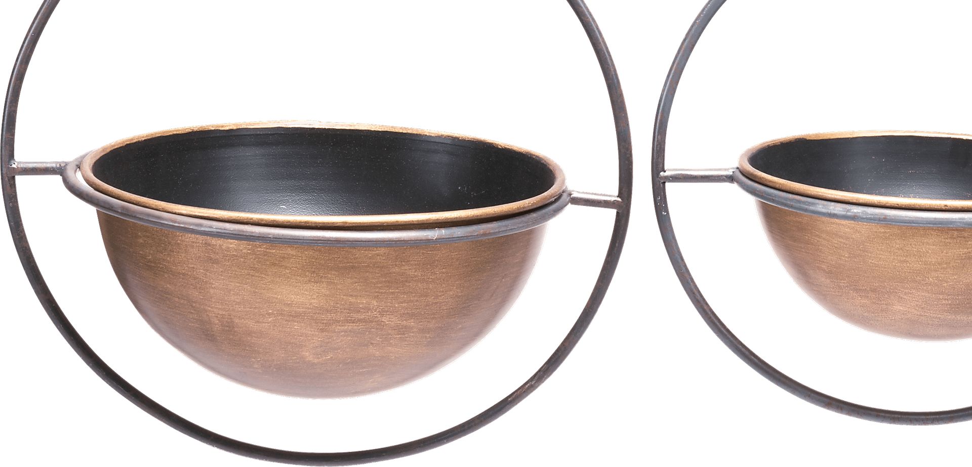Filbert Black Outdoor Set of 3 Metal Vases - Image 3