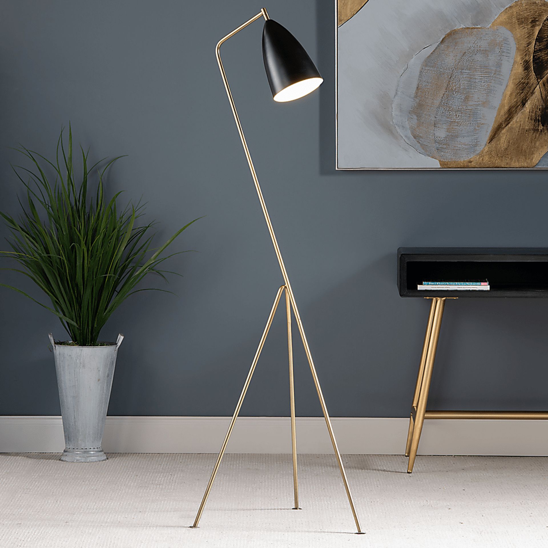 Filbert Drive Black Floor Lamp - Image 4