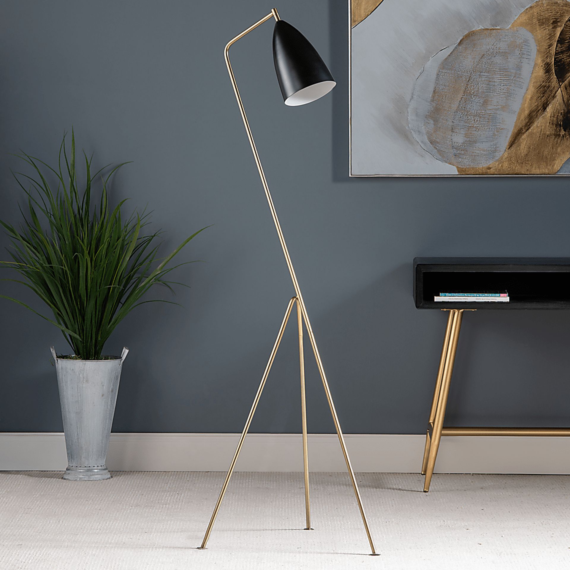 Filbert Drive Black Floor Lamp - Image 5