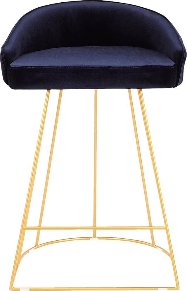 Filia Blue Counter Height Stool, Set of 2 - Thumbnail - Image 4