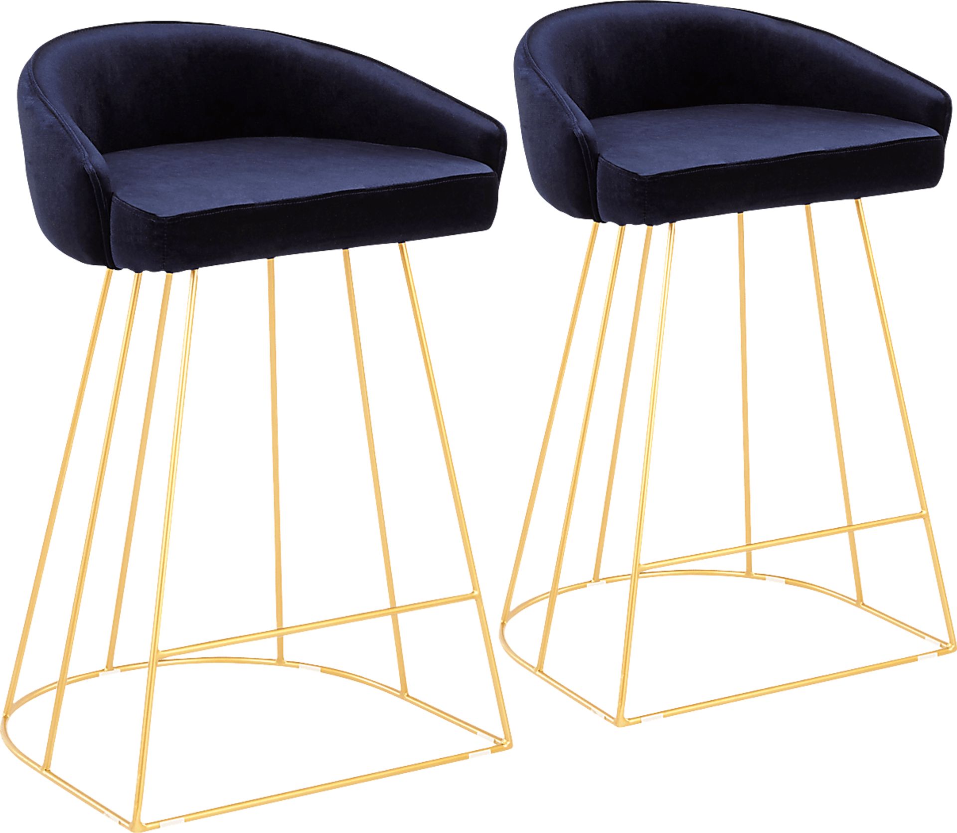 Filia Blue Counter Height Stool, Set of 2 - Image 1