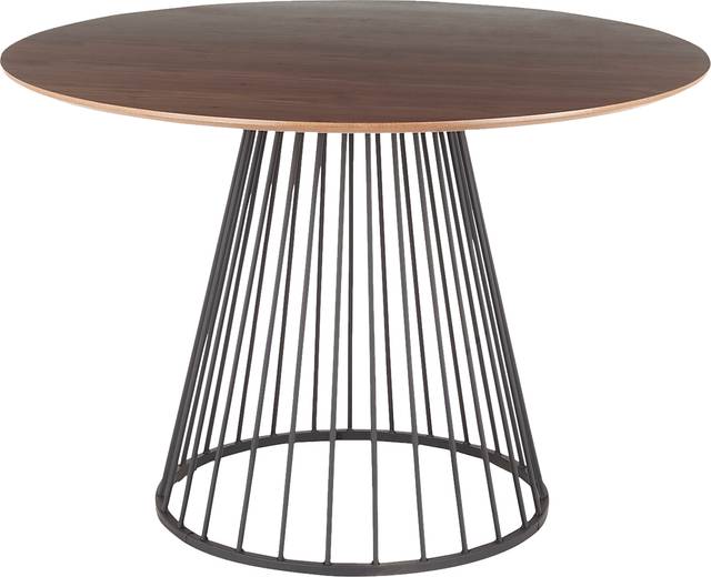 Filia Brown Round Dining Table - Thumbnail - Image 1