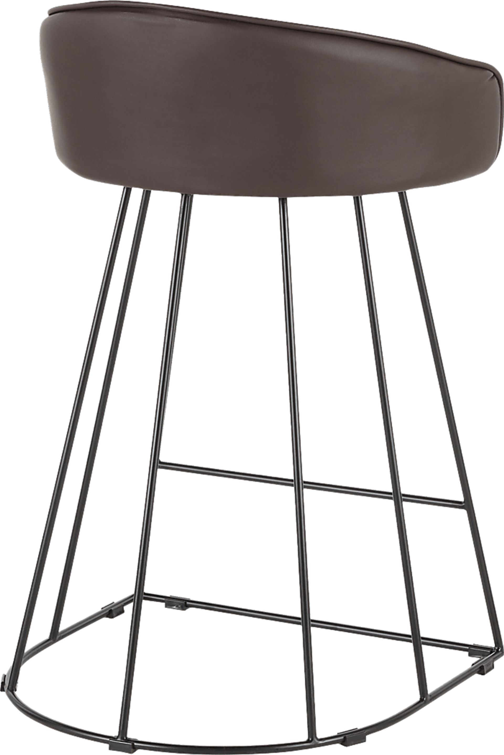Filia Brown Ultrahyde Counter Height Stool, Set of 2 - Image 2