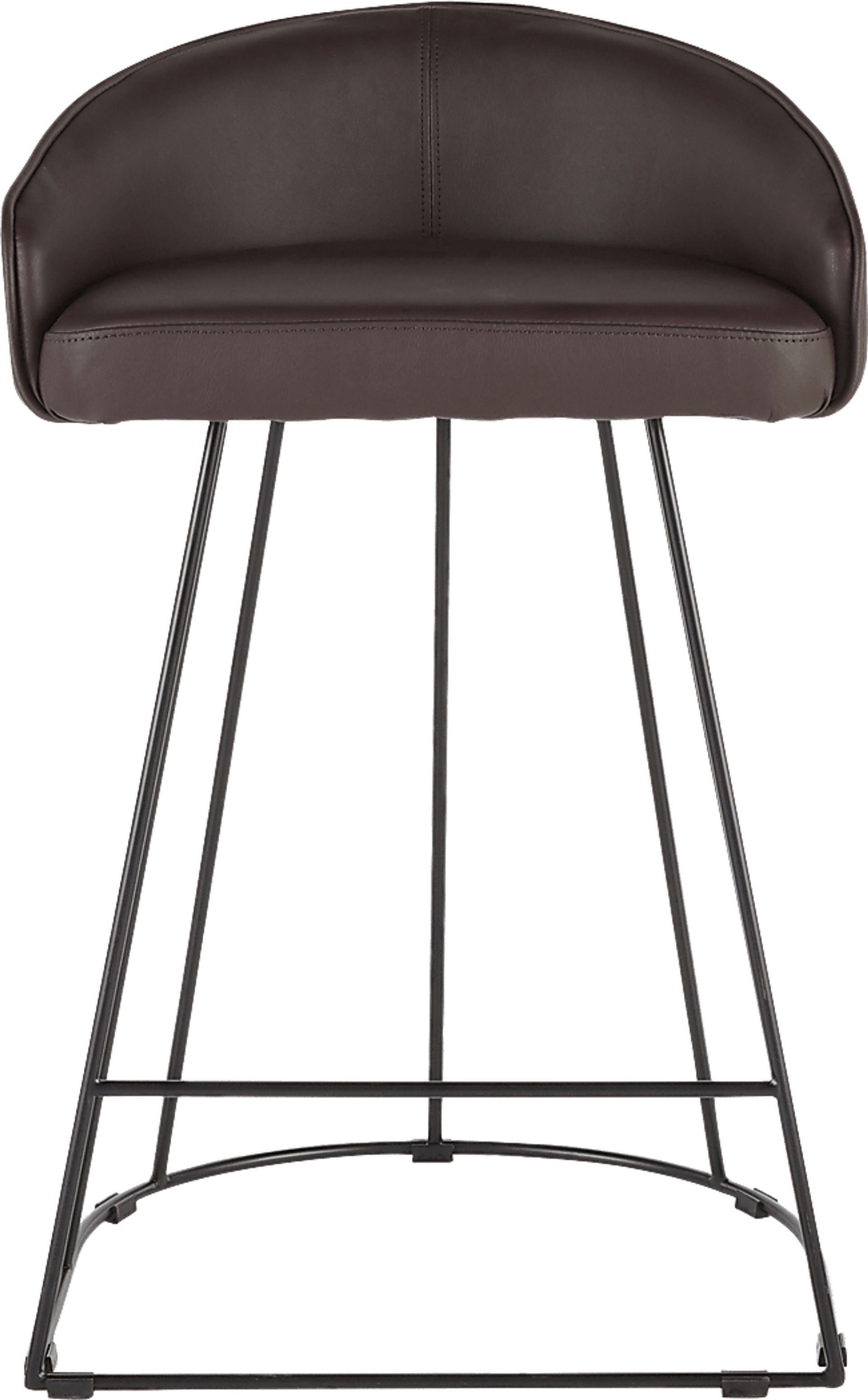 Filia Brown Ultrahyde Counter Height Stool, Set of 2 - Image 4