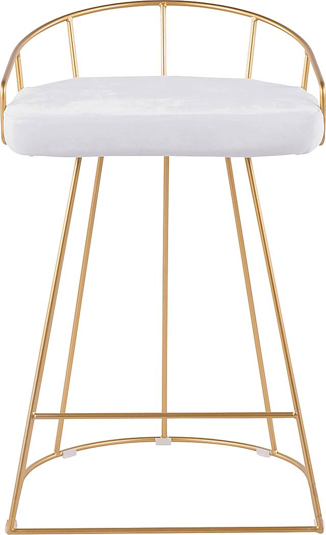 Filia Gold Counter Height Stool, Set of 2 - Thumbnail - Image 4