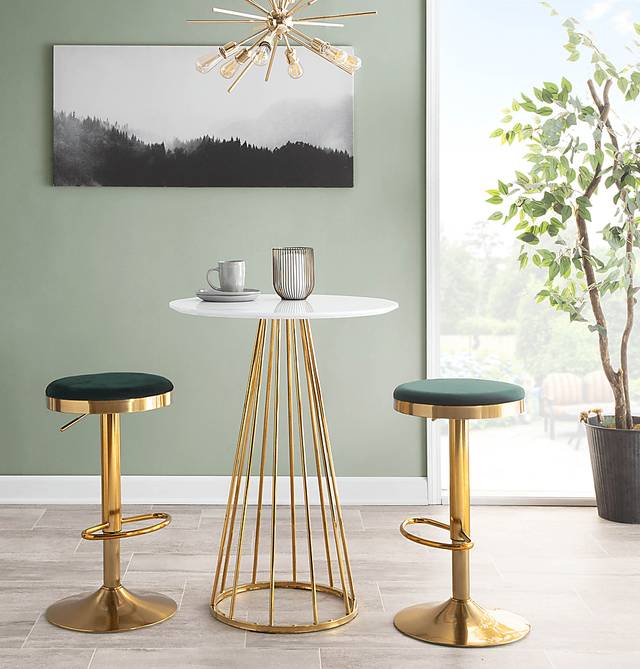 Filia I White Counter Height Dining Table - Thumbnail - Image 3