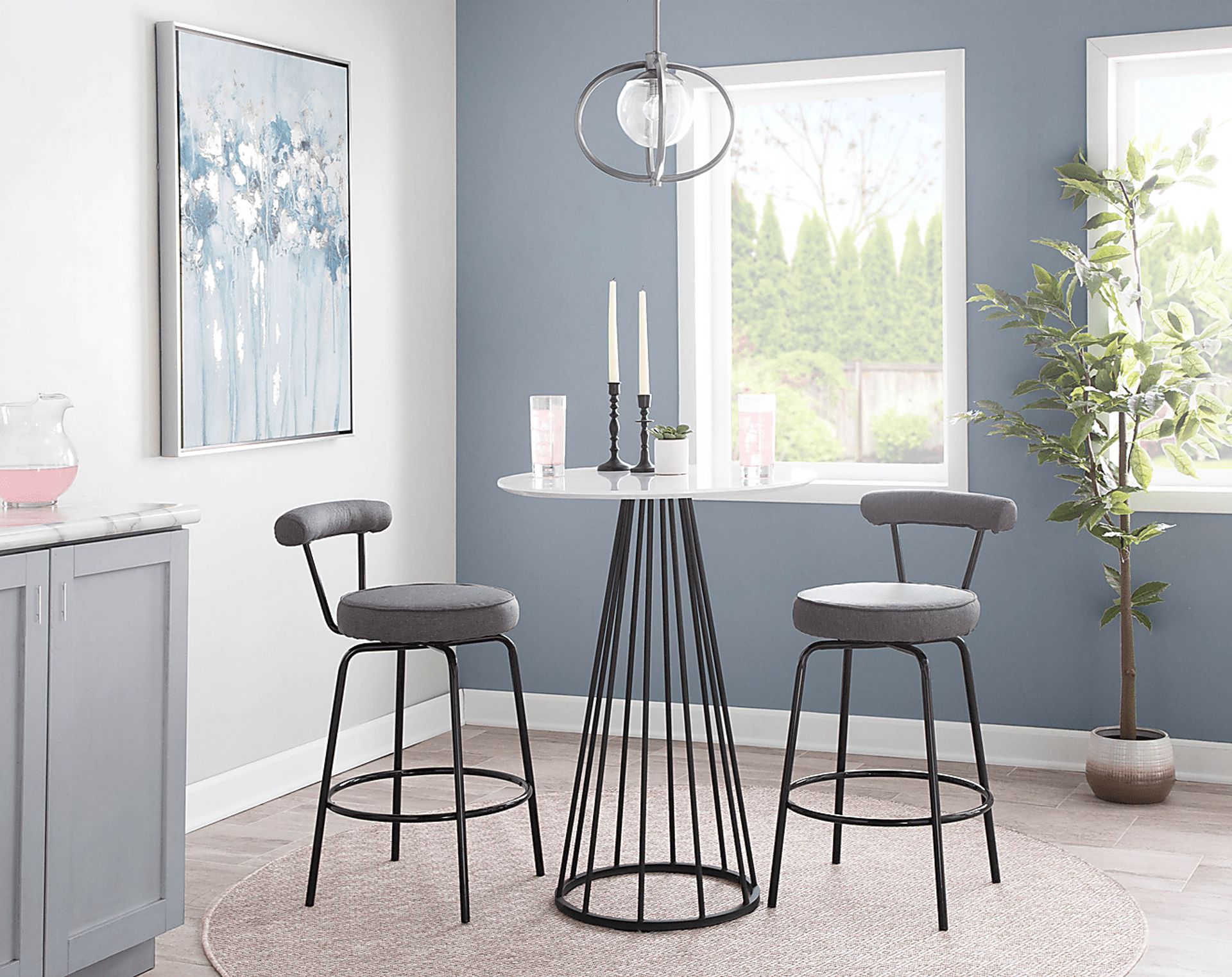 Filia II White Counter Height Dining Table - Image 3
