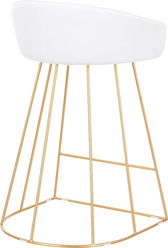 Filia White Counter Height Stool, Set of 2 - Thumbnail - Image 2