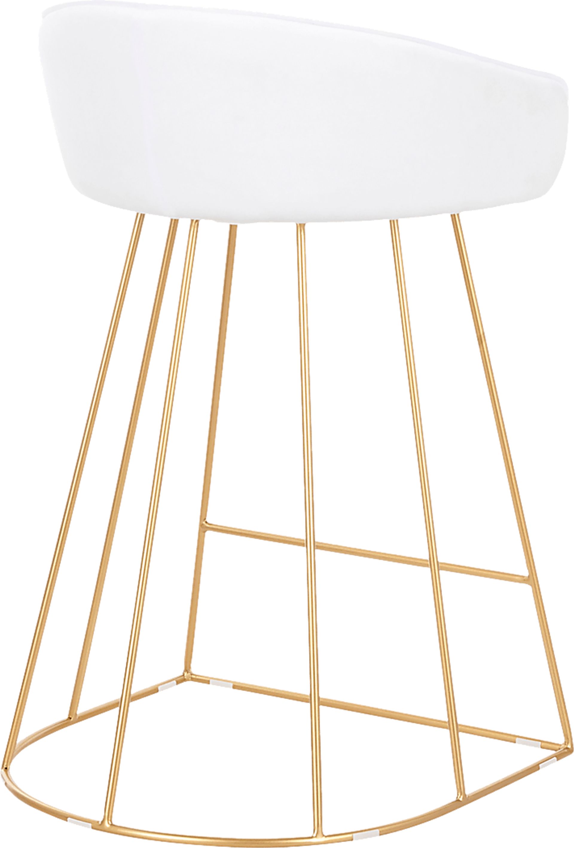 Filia White Counter Height Stool, Set of 2 - Image 2