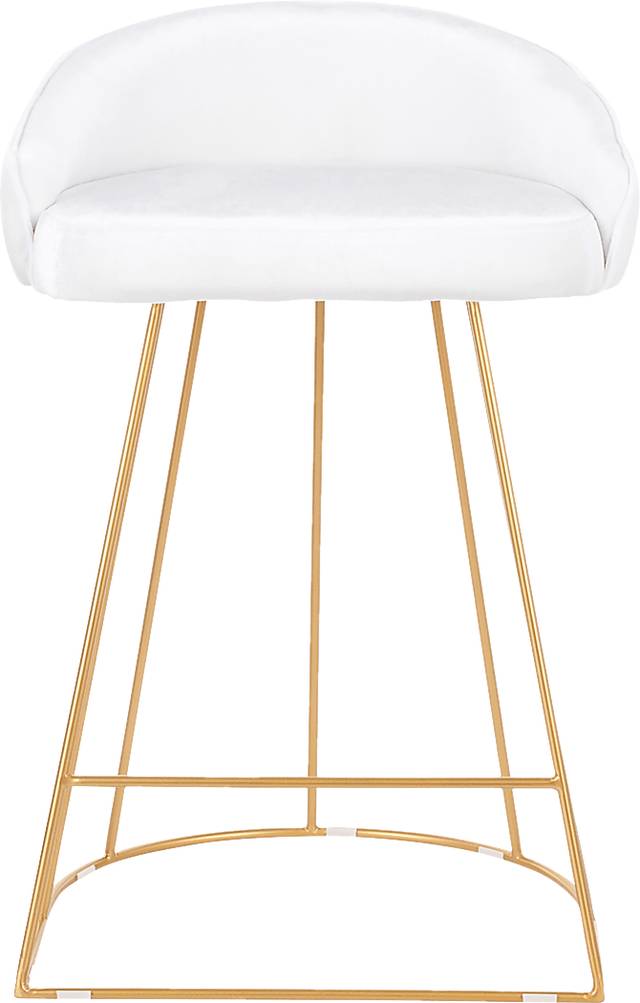 Filia White Counter Height Stool, Set of 2 - Thumbnail - Image 4