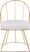 Filia White Dining Chair, Set of 2