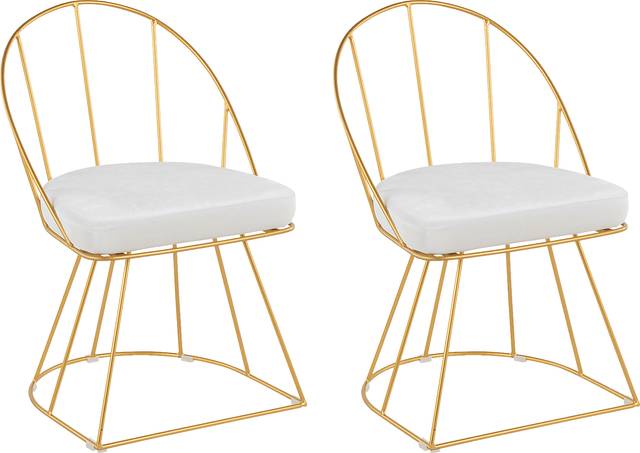 Filia White Dining Chair, Set of 2 - Thumbnail - Image 1