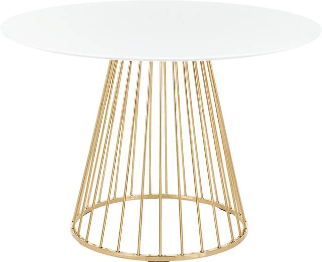 Filia White Round Dining Table - Thumbnail - Image 1
