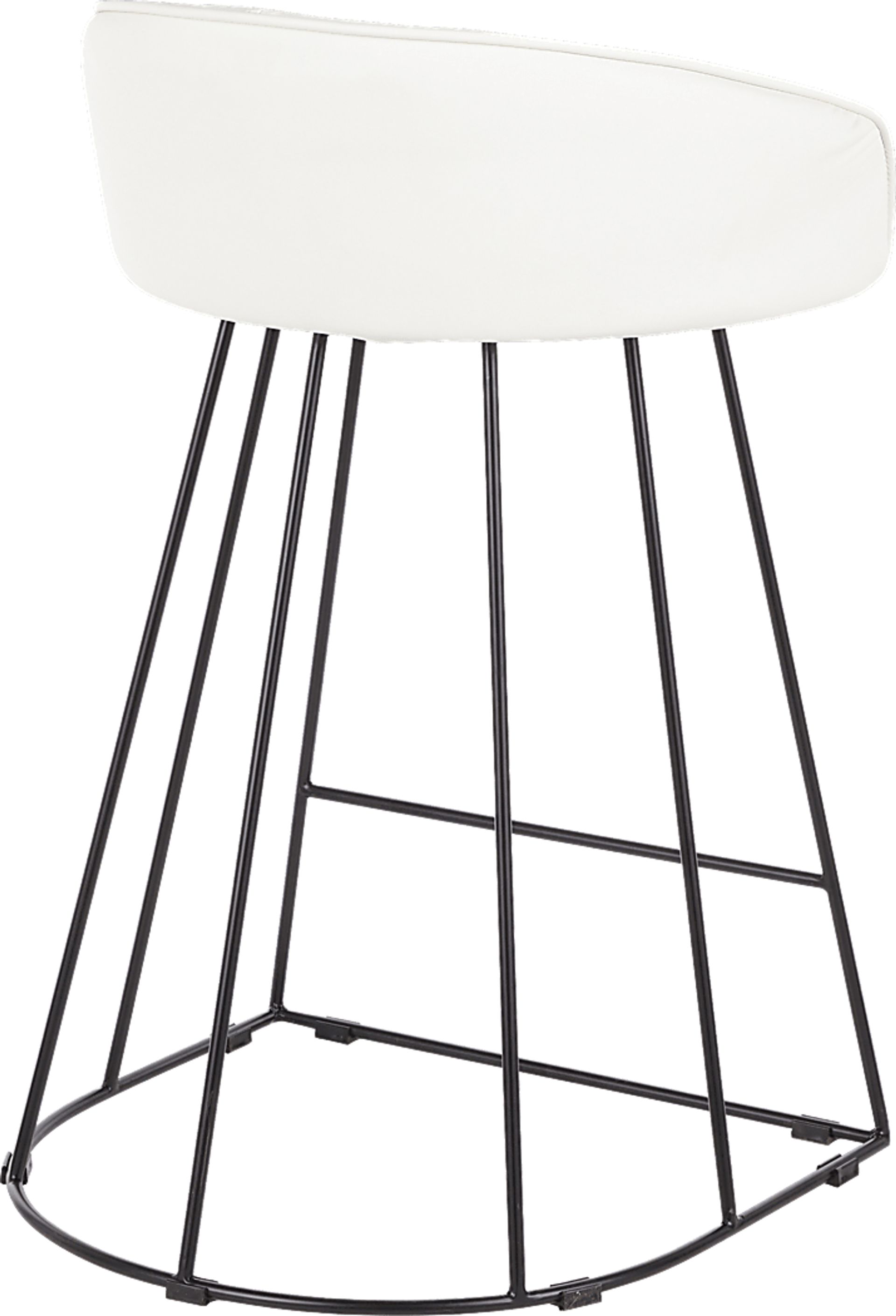 Filia White Ultrahyde Counter Height Stool, Set of 2 - Image 2