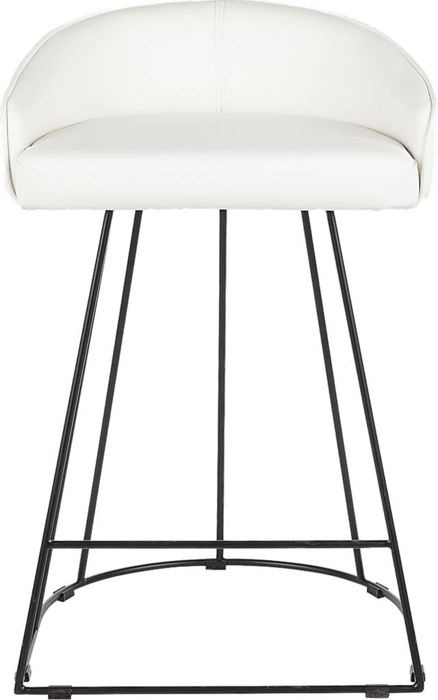 Filia White Ultrahyde Counter Height Stool, Set of 2 - Thumbnail - Image 4