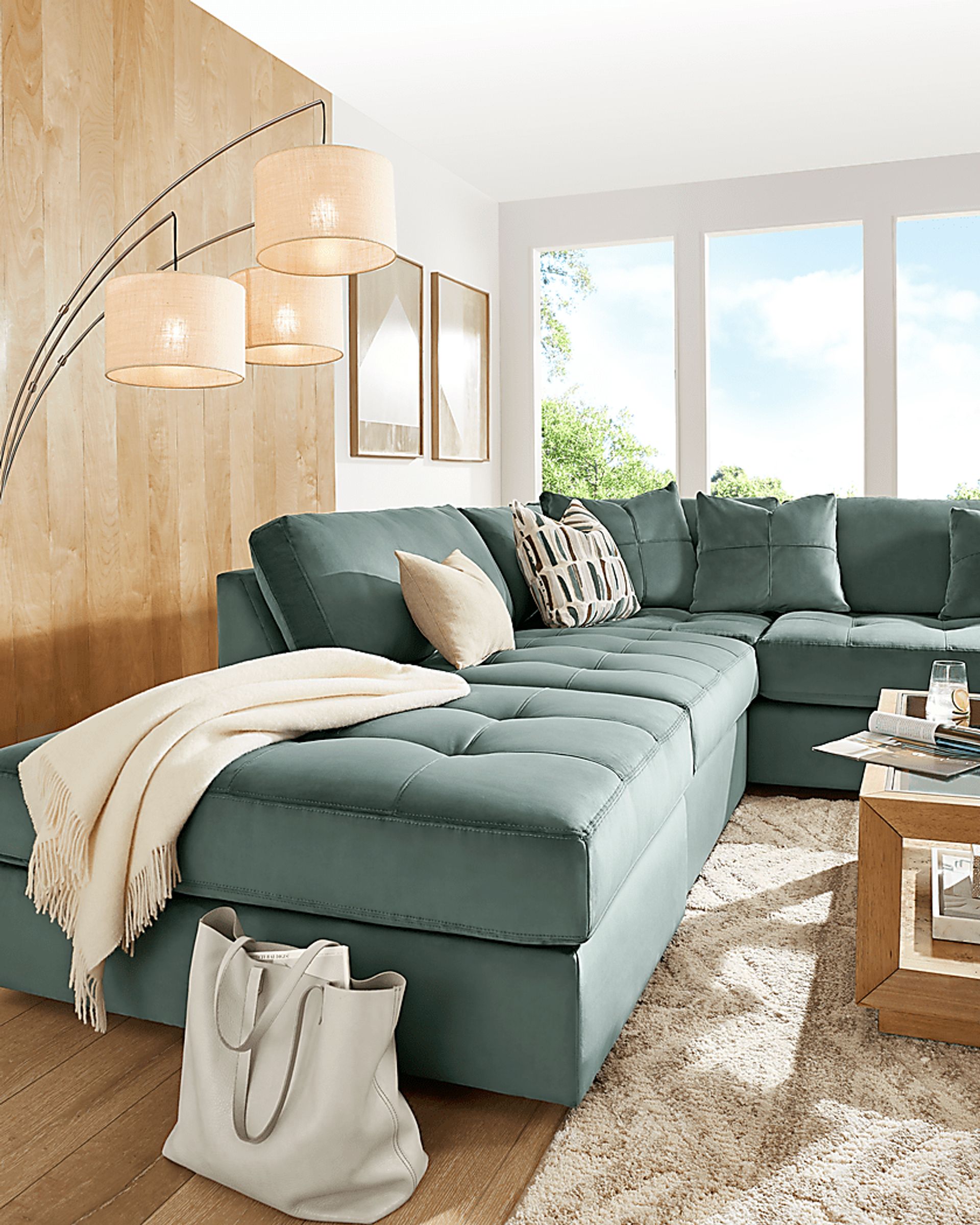 Filmore Evergreen 5 Pc Sectional - Image 9