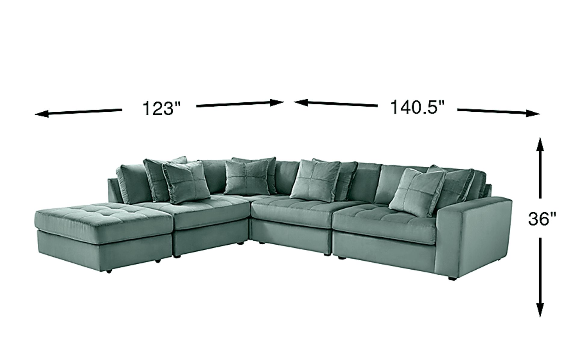 Dimension Image. Please refer to the Dimension Tab on this page for dimension details.