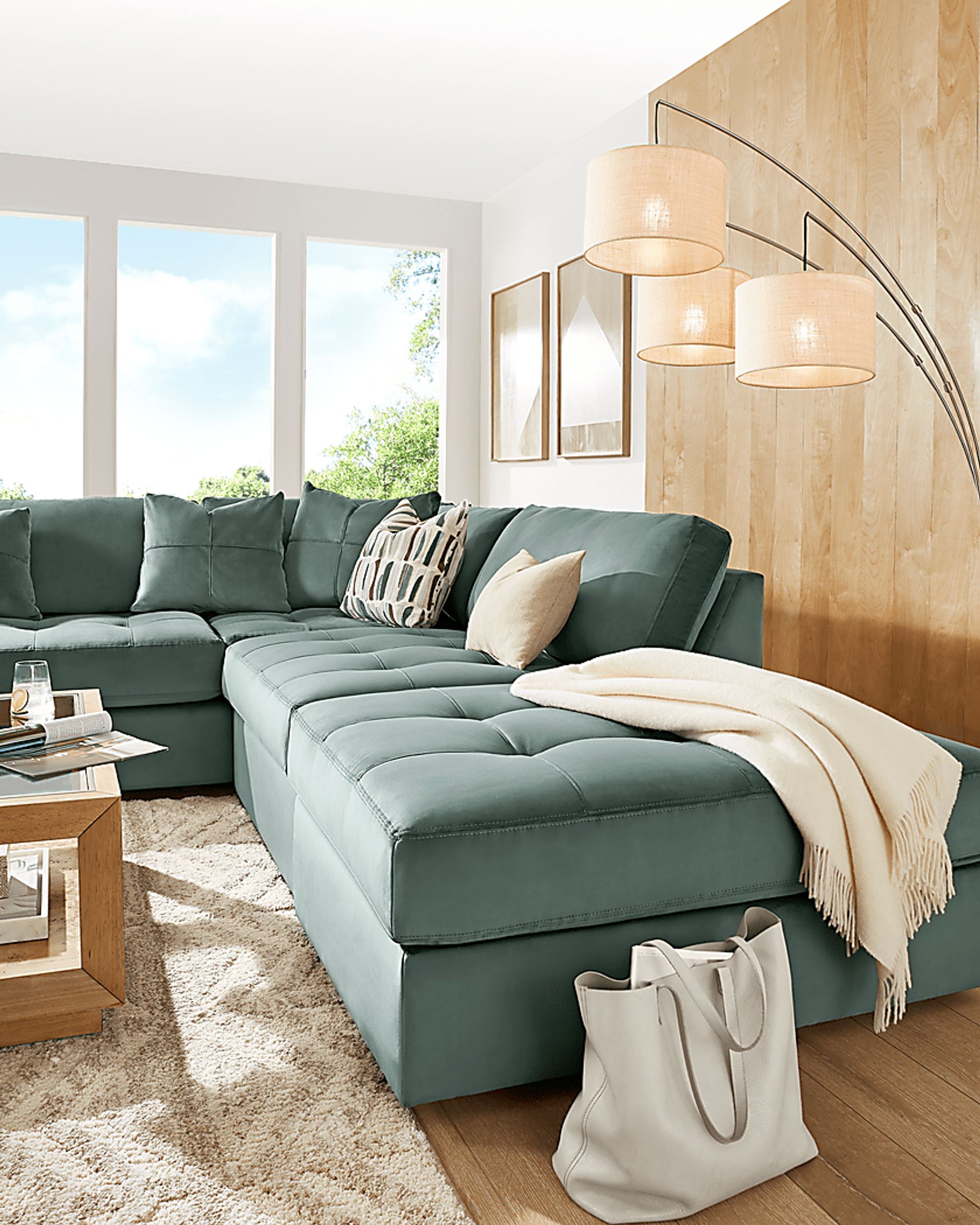 Filmore Evergreen 5 Pc Sectional - Image 9