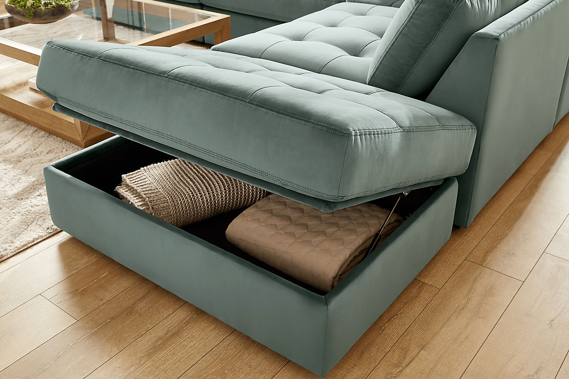 Filmore Evergreen 5 Pc Sectional - Image 3