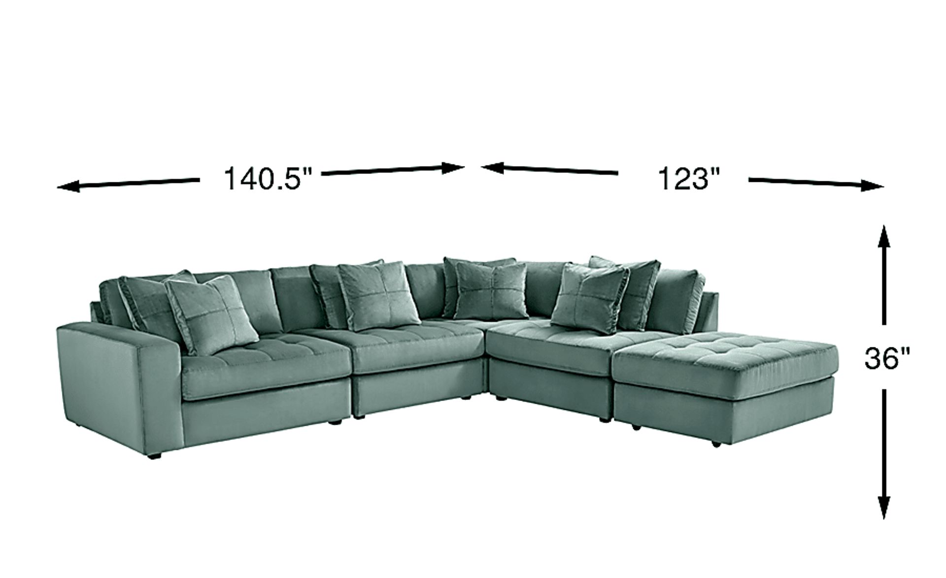 Dimension Image. Please refer to the Dimension Tab on this page for dimension details.