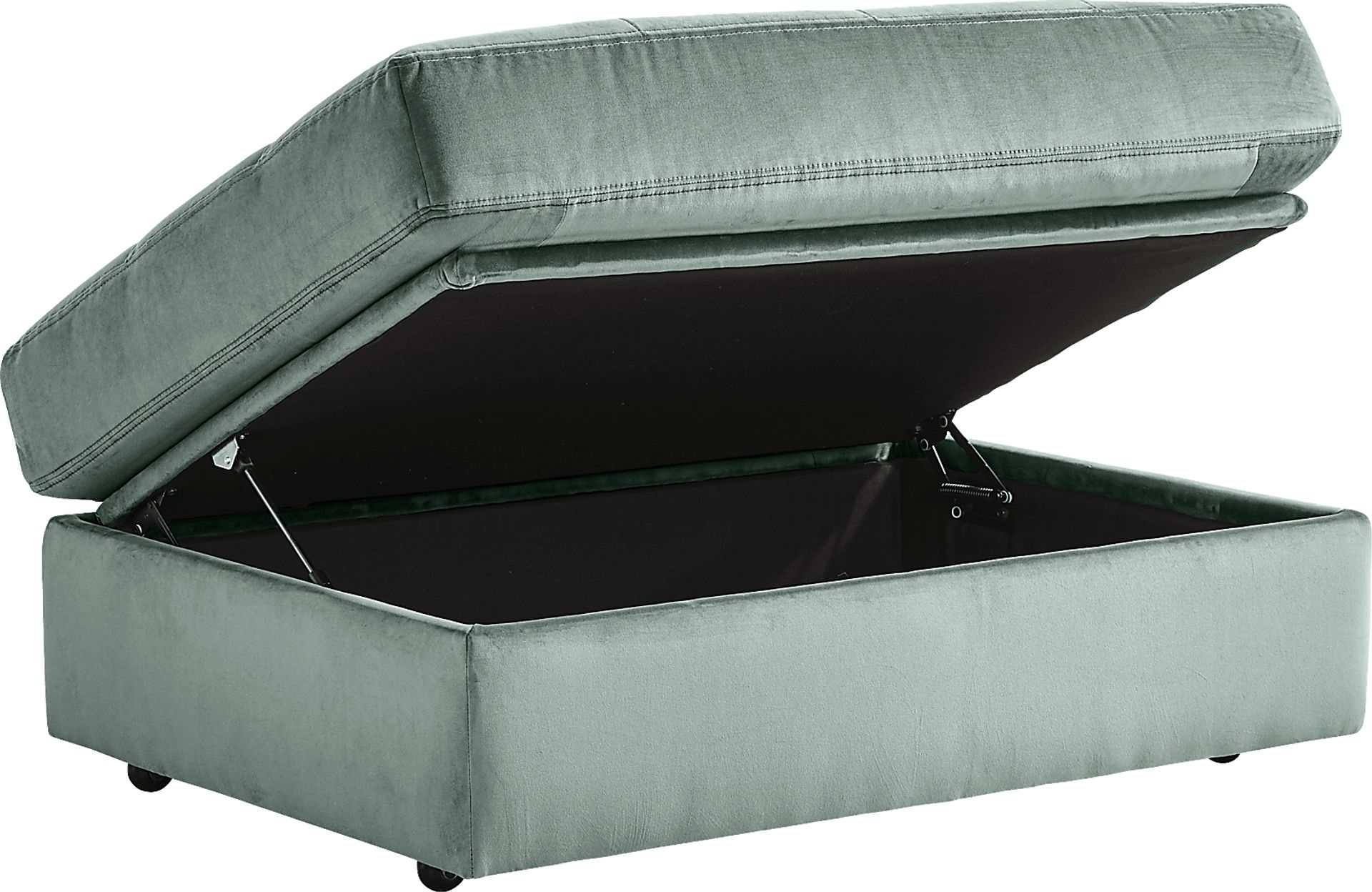 Filmore Evergreen Storage Ottoman - Image 2
