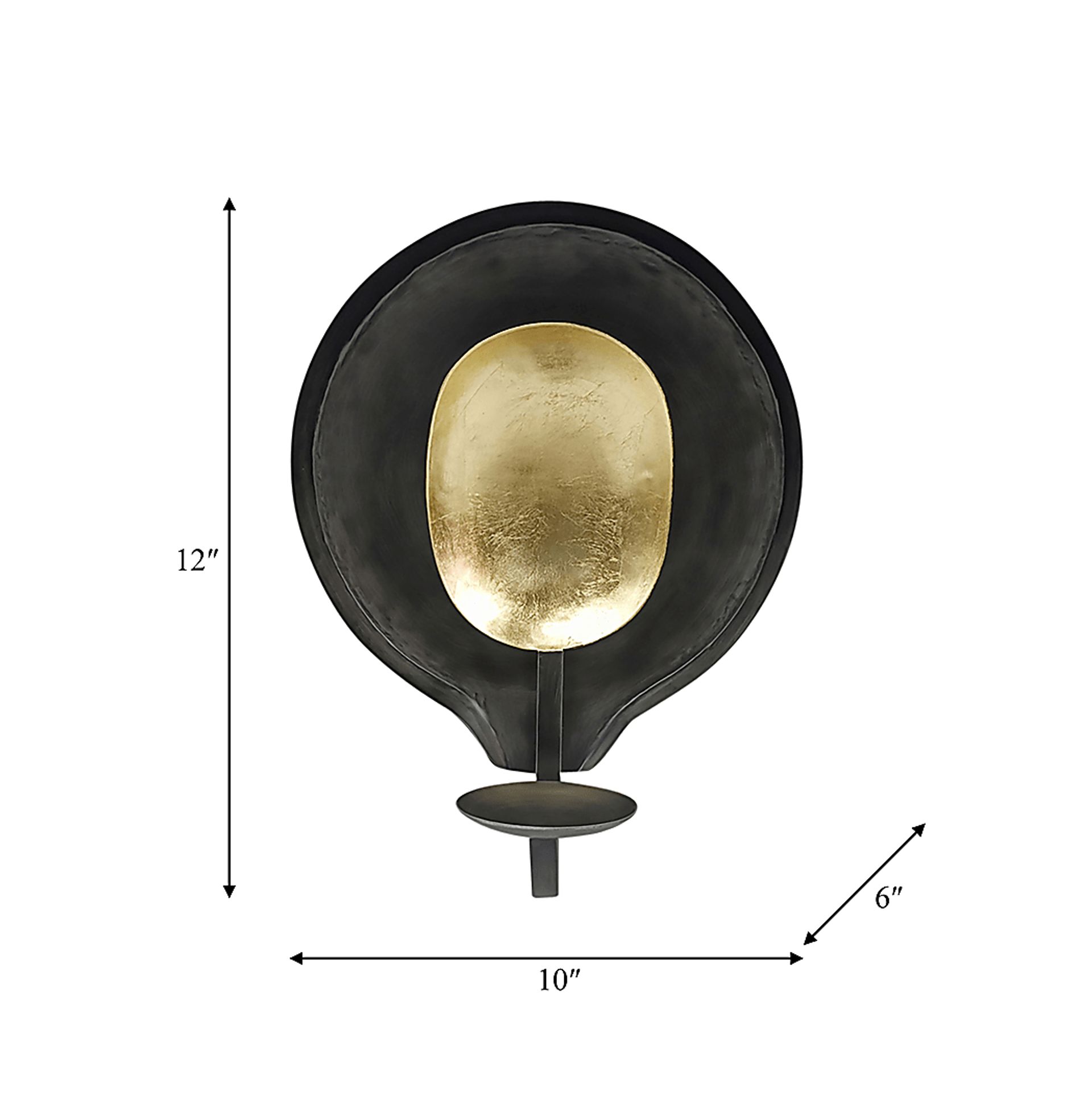 Finksbine Black 12 in. Votive Candle Holder - Image 2