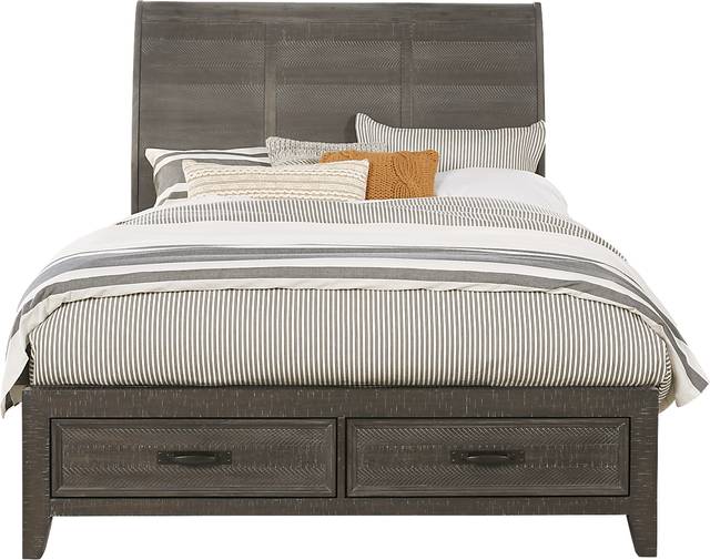 Finlay Espresso 7 Pc Queen Sleigh Bedroom with Storage - Thumbnail - Image 3
