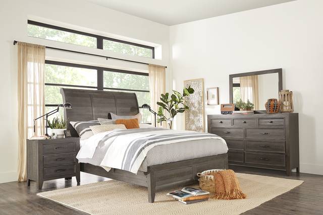 Finlay Espresso 5 Pc Queen Sleigh Bedroom - Thumbnail - Image 1
