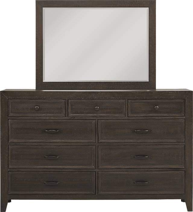 Finlay Espresso Dresser & Mirror Set - Thumbnail - Image 1