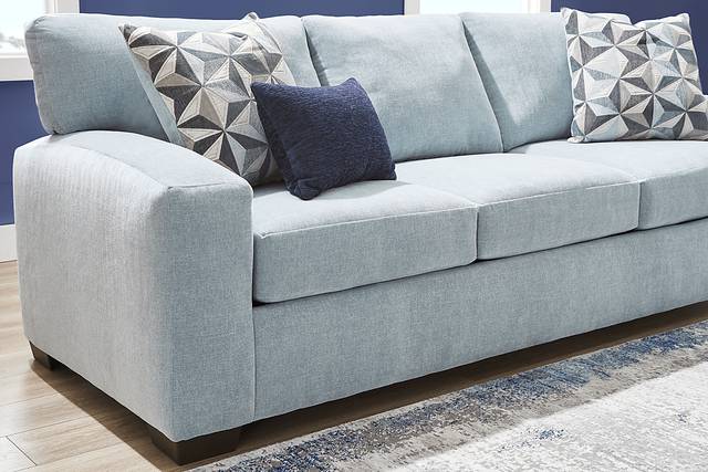 Finley Point Seafoam 7 Pc Living Room with Gel Foam Sleeper Sofa - Thumbnail - Image 3