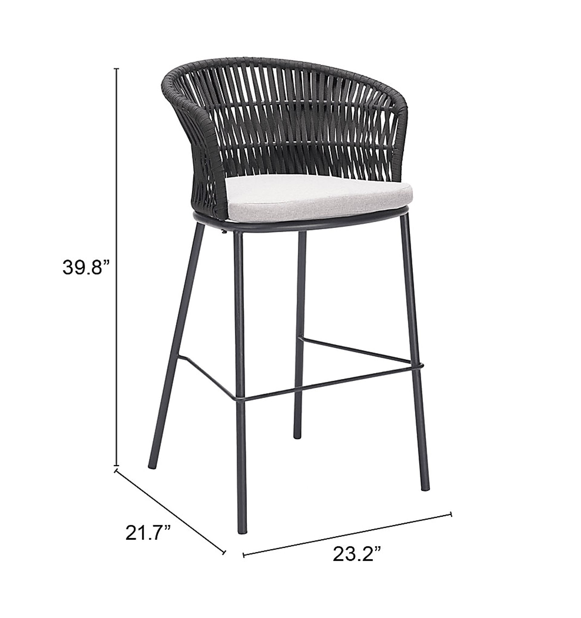 Finneyoaks Black Barstool, Set of 2 - Image 10