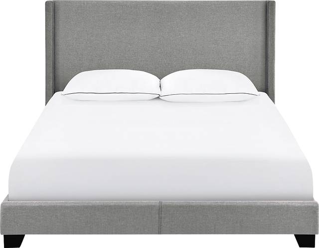 Fionelle Light Gray Full Bed - Thumbnail - Image 1